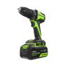 Дрель-шуруповерт акк. Greenworks DD345, 24V, б/щет, 27/45 Нм, 0-450 / 0-1850 об/мин, 13мм, 1х4Ач, ЗУ, коробка