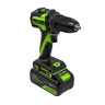 Дрель-шуруповерт акк. Greenworks DD345, 24V, б/щет, 27/45 Нм, 0-450 / 0-1850 об/мин, 13мм, 1х4Ач, ЗУ, коробка