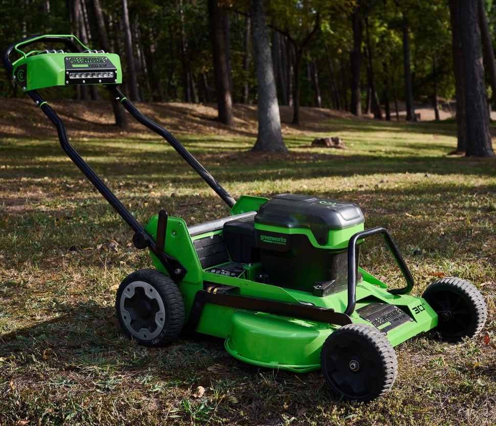 Газонокосилка Greenworks 82LM30S, 82v, 76 см, 4.4 кВт (6 лс), без АКБ и ЗУ (аккумуляторная, самоходная)