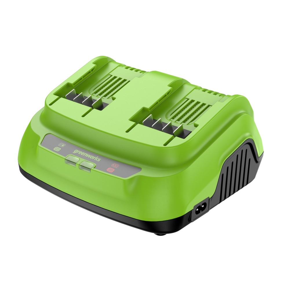 Ультрабыстрое двойное зарядное устройство Greenworks G24X2C8, 24V, 8A 