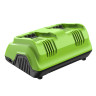 Ультрабыстрое двойное зарядное устройство Greenworks G24X2C8, 24V, 8A 