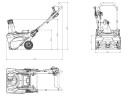Аккумуляторный снегоуборщик Greenworks 82SN22k5, 82v, 56 см, 2.9 кВт (3.9 л.с), в комплекте АКБ 5 А·ч и ЗУ