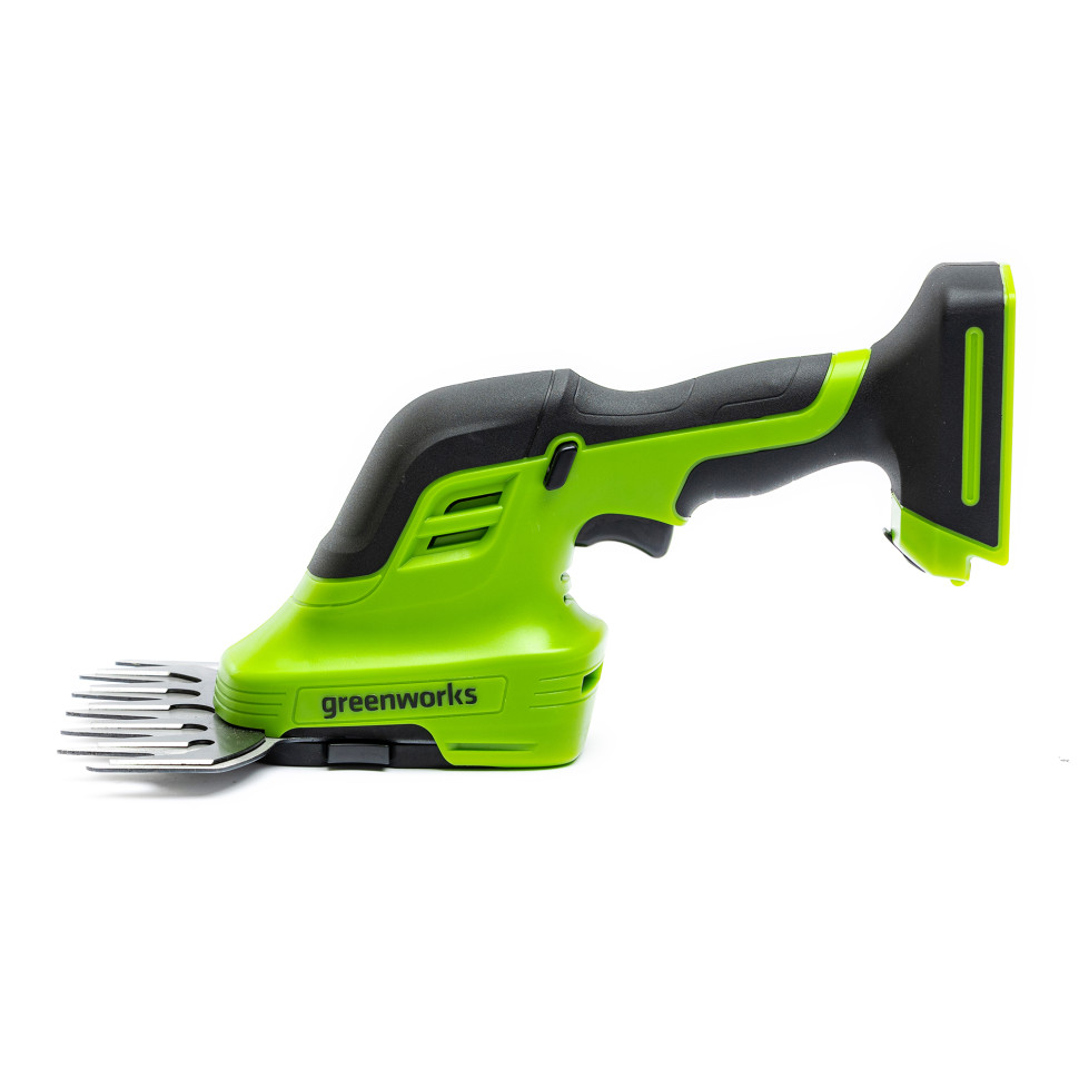 Аккумуляторные садовые ножницы-кусторез Greenworks G24SHTk2, 24v, 12 см (ножницы), 20 см (лезвие), в комплекте с АКБ 2 А·ч и ЗУ