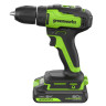 Дрель-шуруповерт акк. Greenworks GD24DD35, 24V, б/щет, 29/35Нм,1x2Ач,ЗУ,коробка