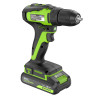 Дрель-шуруповерт акк. Greenworks GD24DD35, 24V, б/щет, 29/35Нм,1x2Ач,ЗУ,коробка