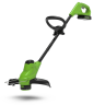 Триммер Greenworks G24LT25, 24v, 25 см, в комплекте с АКБ 2 А·ч и ЗУ (аккумуляторный)