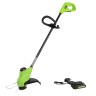 Триммер Greenworks G24LT25, 24v, 25 см, в комплекте с АКБ 2 А·ч и ЗУ (аккумуляторный)
