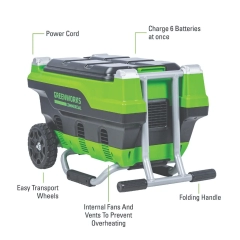 Универсальное зарядное устройство Greenworks G82CT6, 82v для 6 аккумуляторов