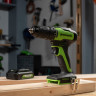 Дрель-шуруповерт акк. Greenworks GD24DD35, 24V, б/щет, 29/35Нм,2x2Ач,ЗУ,коробка