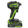 Винтоверт ударный акк. Greenworks ID3170, 24V, б/щет, 0-3200об/мин, 4000 уд/мин, HEX 1/4, 170Нм,1х2Ач,ЗУ,коробка