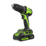 Дрель-шуруповерт акк. Greenworks DD345, 24V, б/щет, 27/45 Нм,13мм,1х2Ач,ЗУ,коробка