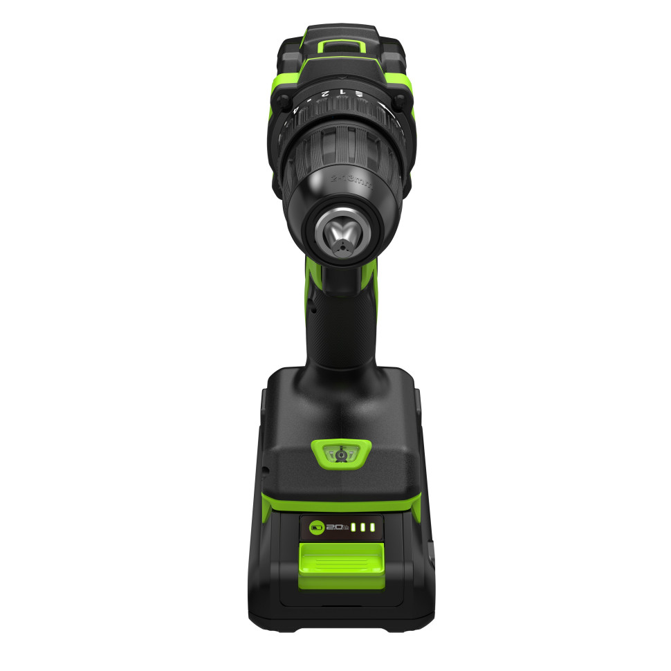 Дрель-шуруповерт акк. Greenworks DD345, 24V, б/щет, 27/45 Нм,13мм,1х2Ач,ЗУ,коробка