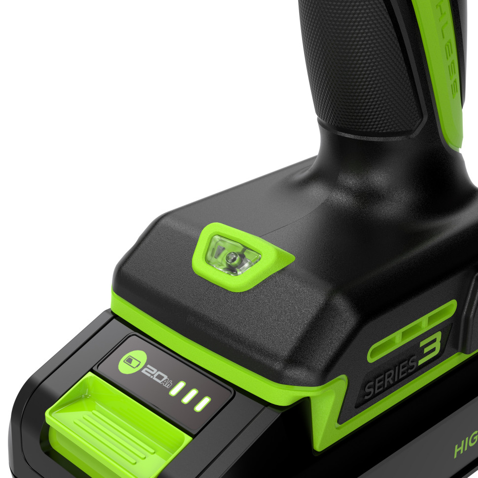 Дрель-шуруповерт акк. Greenworks DD345, 24V, б/щет, 27/45 Нм,13мм,1х2Ач,ЗУ,коробка