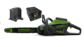 Цепная пила Greenworks GD60CS40k2 Gen 2, 60v, 40 см, в комплекте с АКБ 2 А·ч и ЗУ (аккумуляторная)