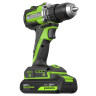 Дрель-шуруповерт акк. Greenworks DD560, 24V, б/щет, 30/60 Нм,13мм, Anti-kickback,1х2Ач,ЗУ,коробка