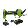 Аккумуляторный секатор Greenworks PR24320k2, 24V, 32 мм, в комплекте с АКБ 2 А·ч и ЗУ