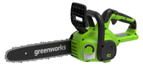 Цепная пила Greenworks G24CS25k2 Gen 2, 24v, 25 см, в комплекте с АКБ 2 А·ч и ЗУ (аккумуляторная)