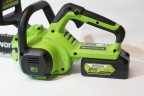 Цепная пила Greenworks G24CS25k4 Gen 2, 24v, 25 см, в комплекте с АКБ 4 А·ч и ЗУ (аккумуляторная)