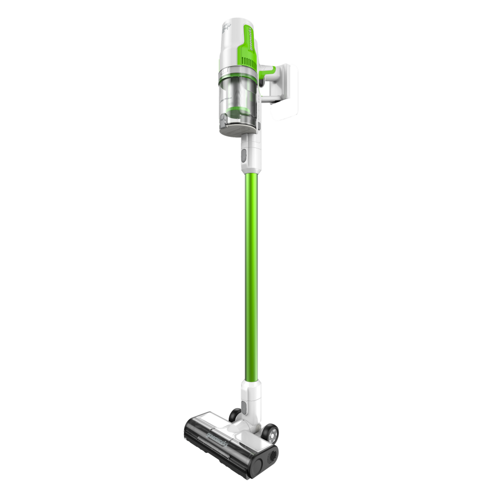 Аккумуляторный вертикальный пылесос Greenworks SV24532, 24v, 350 Вт, 21 кПа, 4 насадки, белый+зеленый, без АКБ с ЗУ