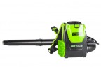 Ранцевый воздуходув Greenworks GD60BPB, 60v, 225 км/ч, без АКБ и ЗУ (аккумуляторный)