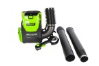 Ранцевый воздуходув Greenworks GD60BPB, 60v, 225 км/ч, без АКБ и ЗУ (аккумуляторный)