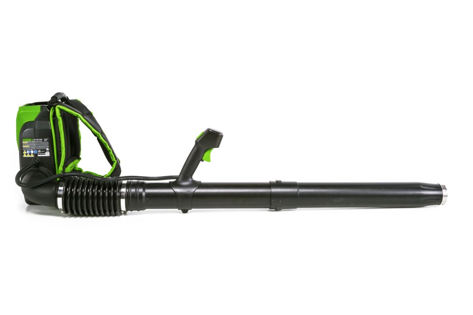 Ранцевый воздуходув Greenworks GD60BPB, 60v, 225 км/ч, без АКБ и ЗУ (аккумуляторный)