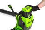 Ранцевый воздуходув Greenworks GD60BPB, 60v, 225 км/ч, без АКБ и ЗУ (аккумуляторный)