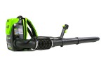 Ранцевый воздуходув Greenworks GD60BPB, 60v, 225 км/ч, без АКБ и ЗУ (аккумуляторный)