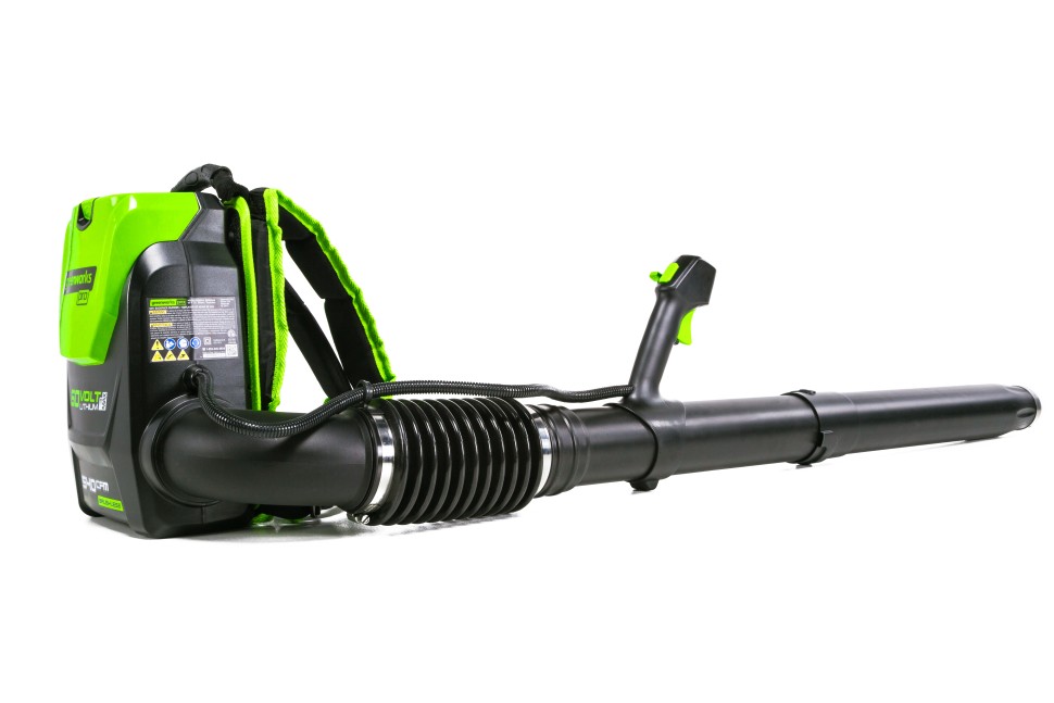 Ранцевый воздуходув Greenworks GD60BPB, 60v, 225 км/ч, без АКБ и ЗУ (аккумуляторный)