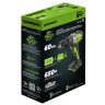 Дрель-шуруповерт ударная акк. Greenworks GD24DD60, 24V, б/щет, 30/60Нм,2х2Ач,ЗУ,коробка