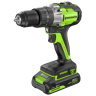 Дрель-шуруповерт ударная акк. Greenworks GD24DD60, 24V, б/щет, 30/60Нм,2х2Ач,ЗУ,коробка