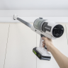 Аккумуляторный вертикальный пылесос Greenworks SV24360k2, 24v, 250 Вт, 17 кПа, 3 насадки, белый+серебро, в комплекте с АКБ 2 А·ч и ЗУ
