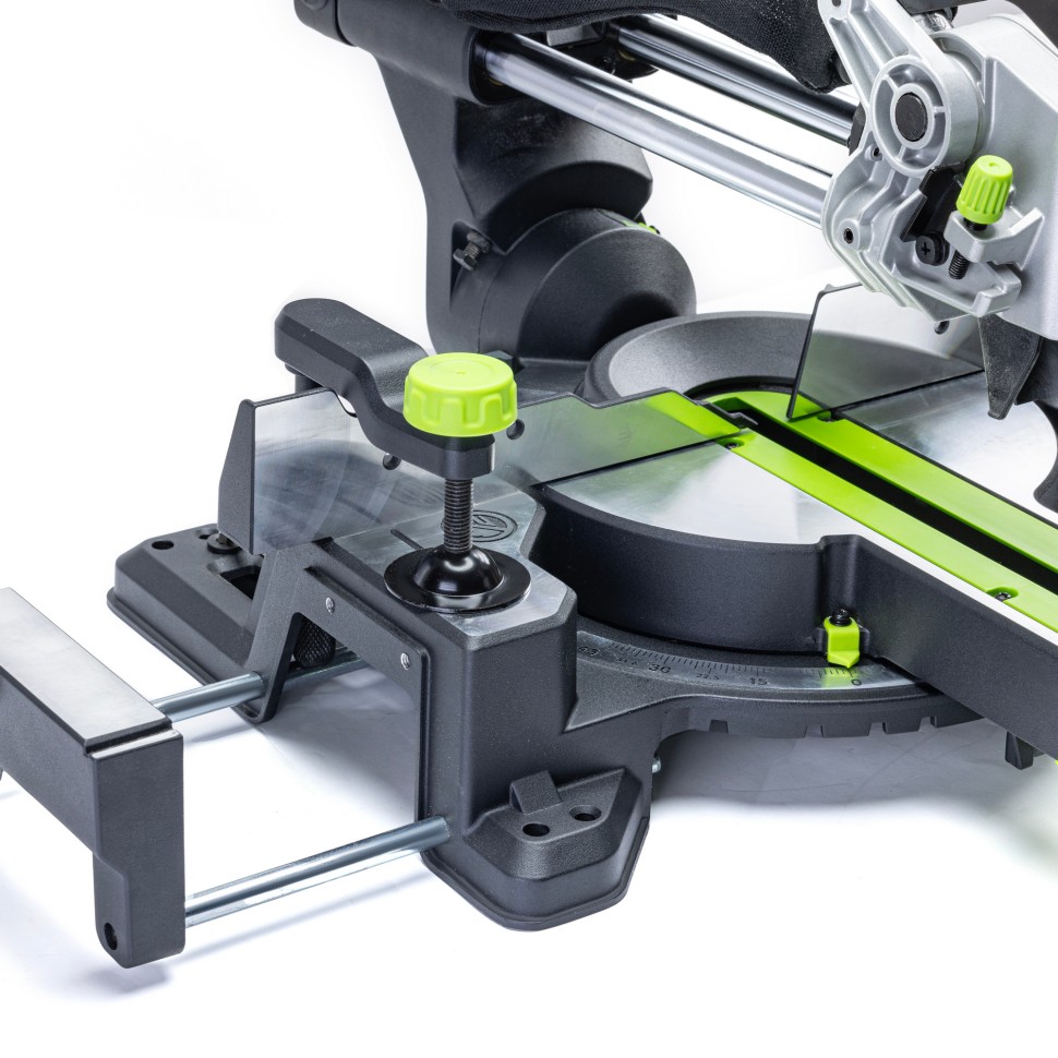 Торцовочная пила Greenworks GD24MS216, 24v, 4800 об/мин, 216x30 мм, рез 65х310 мм, с протяжкой, без АКБ и ЗУ