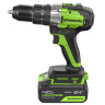 Дрель-шуруповерт ударная акк. Greenworks GD24DD60, 24V, б/щет, 30/60Нм,1х4Ач,ЗУ,коробка