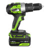 Дрель-шуруповерт ударная акк. Greenworks GD24DD60, 24V, б/щет, 30/60Нм,1х4Ач,ЗУ,коробка