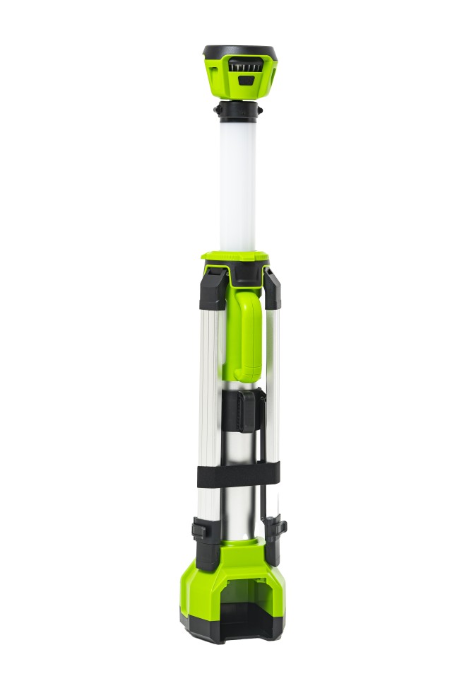 Светодиодная осветительная мачта Greenworks G120SWL, 24v, 1500 лм, без АКБ и ЗУ (аккумуляторная)