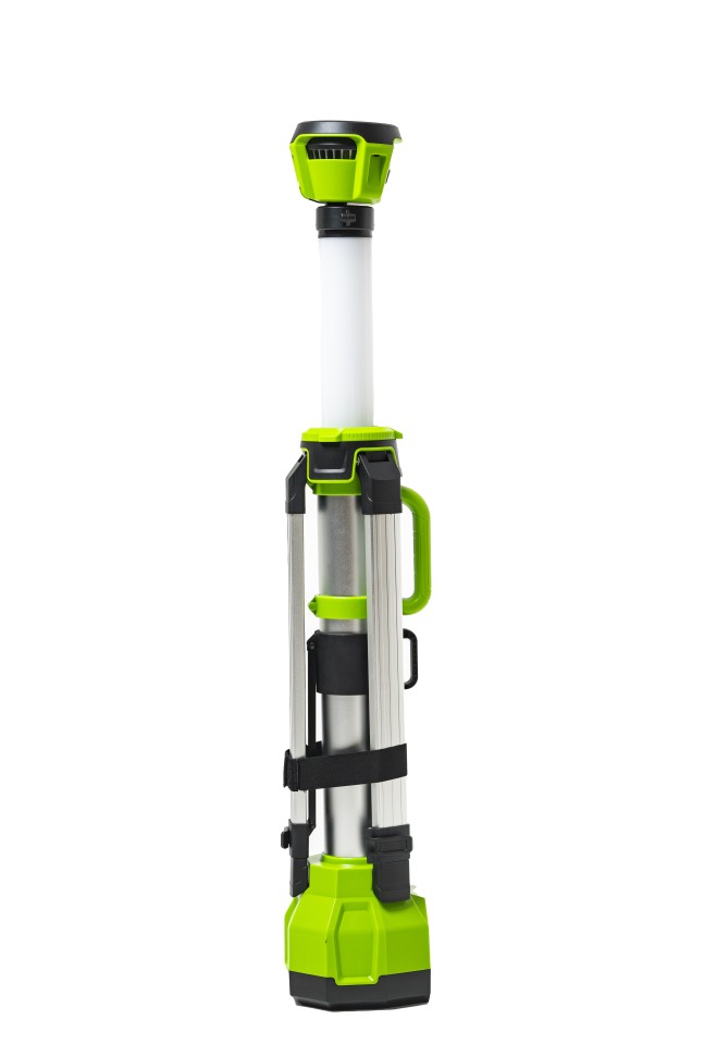 Светодиодная осветительная мачта Greenworks G120SWL, 24v, 1500 лм, без АКБ и ЗУ (аккумуляторная)