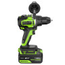 Дрель-шуруповерт акк. Greenworks GD24DD90, 24V, б/щет, 45/90Нм,2x4Ач,ЗУ,коробка