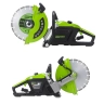 Бетонорез Greenworks 2009007, 82v, 3.2 кВт, без АКБ И ЗУ (аккумуляторный)