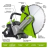 Бетонорез Greenworks 2009007, 82v, 3.2 кВт, без АКБ И ЗУ (аккумуляторный)
