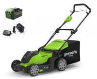 Аккумуляторная газонокосилка Greenworks G40LM41K4, 40v, 41 см, АКБ 4 А·ч и ЗУ