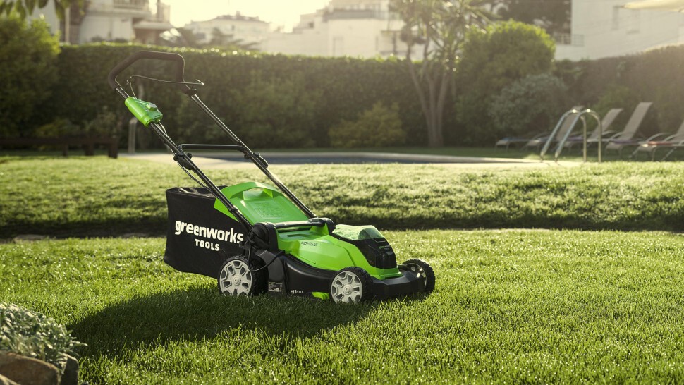 Аккумуляторная газонокосилка Greenworks G40LM41K4, 40v, 41 см, АКБ 4 А·ч и ЗУ