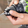 Аккумуляторная ударная дрель-шуруповерт Greenworks GD24DD140k4, 24v, 140 Нм, Anti-kickback, в комплекте АКБ 4 А·ч и ЗУ