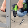 Аккумуляторная ударная дрель-шуруповерт Greenworks GD24DD140k4, 24v, 140 Нм, Anti-kickback, в комплекте АКБ 4 А·ч и ЗУ