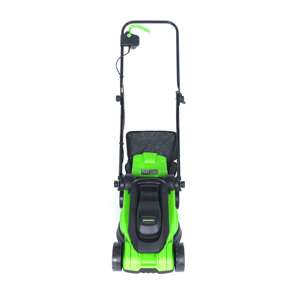 Газонокосилка Greenworks GD1200LM32, 220v, 32 см, 1.2 кВт (сетевая)