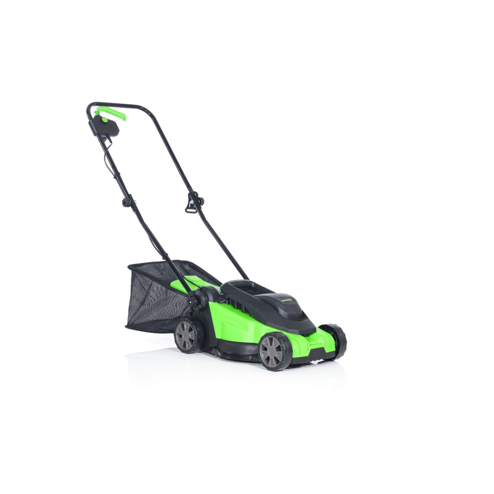 Газонокосилка Greenworks GD1200LM32, 220v, 32 см, 1.2 кВт (сетевая)