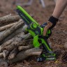Цепная пила Greenworks GD24CSMNXk2, 24v, 15 см, в комплекте с АКБ 2 А·ч и ЗУ (аккумуляторная, мини)
