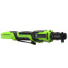 Гайковерт-трещотка акк. Greenworks GD24RW, 24V,б/щет,0-250об/мин, 1/2", 80Нм, 70 мм,1x2Ач,ЗУ,сумка,коробка
