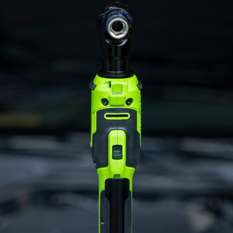 Гайковерт-трещотка акк. Greenworks GD24RW, 24V,б/щет,0-250об/мин, 1/2", 80Нм, 70 мм,1x2Ач,ЗУ,сумка,коробка