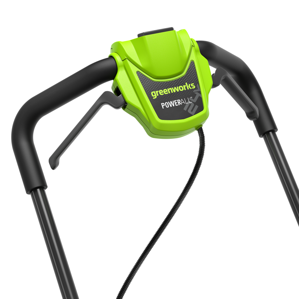 Аккумуляторная газонокосилка Greenworks GD24LM331k8, 24v, нож 33 см, (720 Вт, 0.98 л.с.), в комплекте с АКБ 8 А·ч и ЗУ